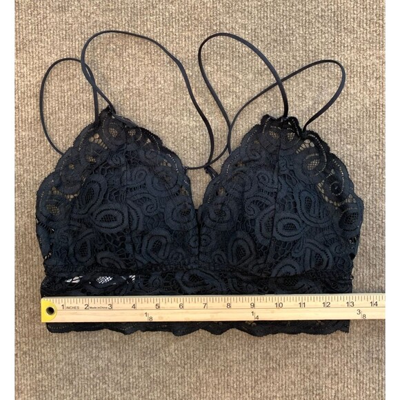 Victoria's Secret PINK Bra Set Womens L Lace Bralette Plunge V-Neck Pullover - Picture 6 of 9